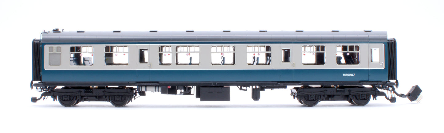 Class 104 3 Car DMU BX487 M53424/M59207/M53434 BR Blue/Grey