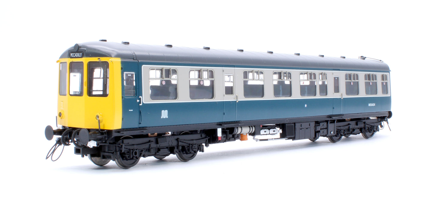 Class 104 3 Car DMU BX487 M53424/M59207/M53434 BR Blue/Grey