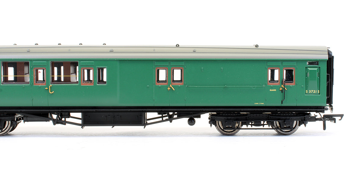 Pre-Owned BR Maunsell 4 Compartment Brake 3rd Class Coach 'S 3721 S'