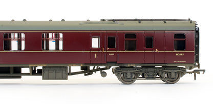 Pre-Owned BR Maroon MK1 Brake Composite Corridor BCK Coach 'M21195' (Weathered)