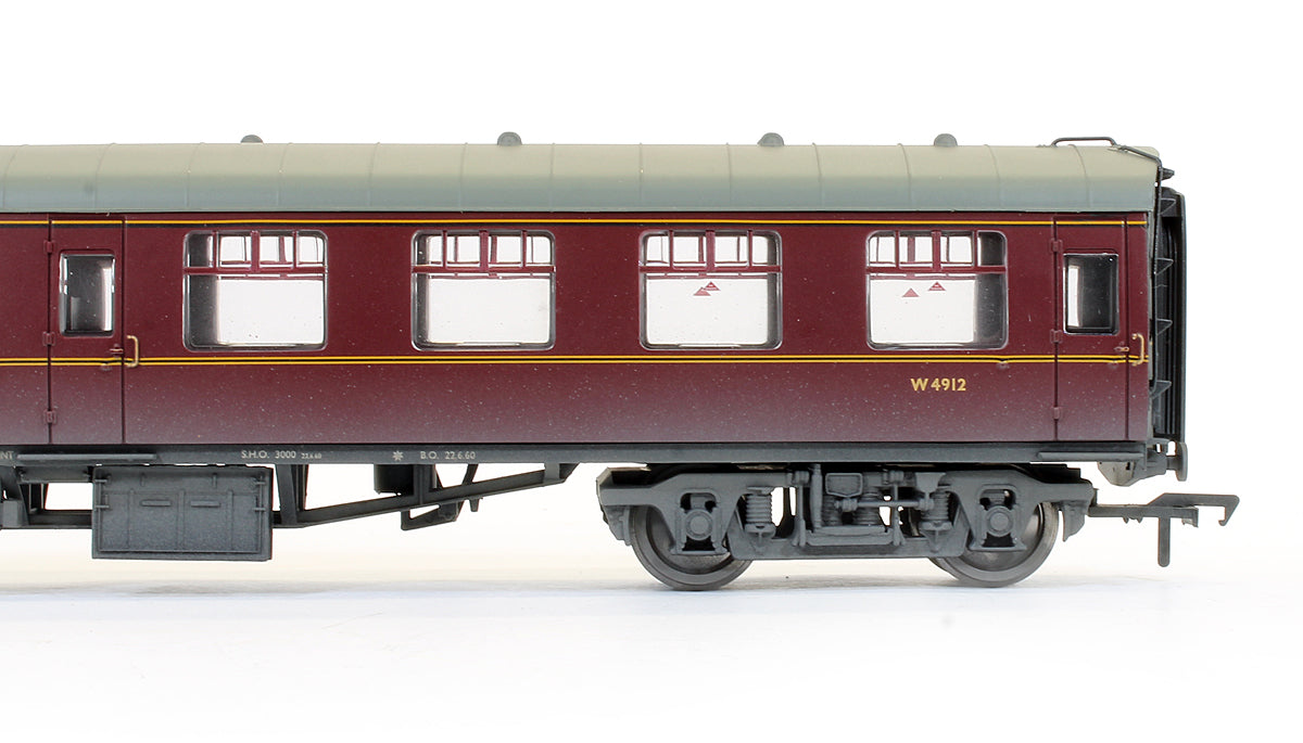 Pre-Owned BR Maroon MK1 Brake Second Open SO Coach 'W4912' (Weathered)