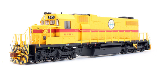 Pre-Owned EMD SD38-2 Diesel Locomotive B.C. Hydro Rwy Yellow Scheme - Road #383 (DCC Sound Fitted)