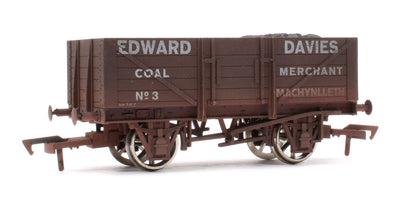 Pre-Owned 5 Plank Open Wagon No.3 'Edward Davies Coal Merchant' - Weathered (Limited Edition for West Wales Wagon Works)
