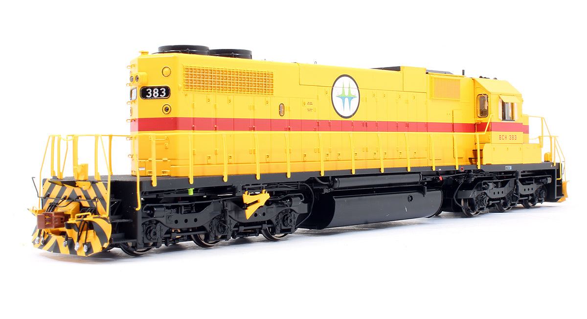 Pre-Owned EMD SD38-2 Diesel Locomotive B.C. Hydro Rwy Yellow Scheme - Road #383 (DCC Sound Fitted)