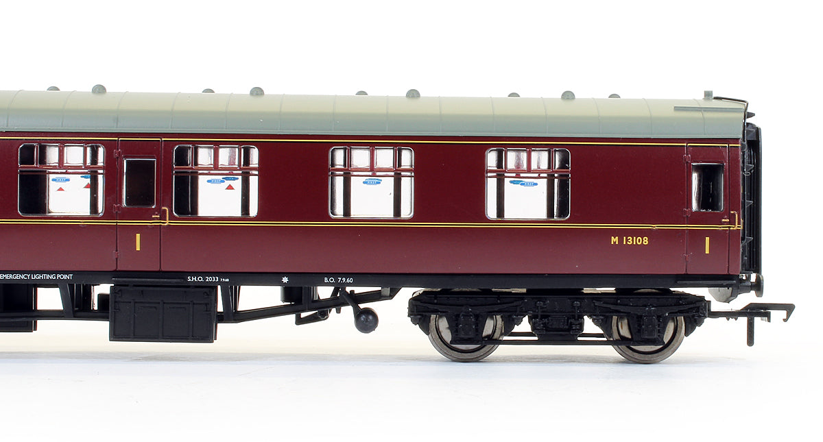 Pre-Owned 39-151D BR Maroon MK1 Corridor First FK Coach 'M13108'