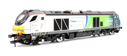 Class 68 68014 Chiltern Green Bio Fuel Livery Diesel Locomotive - Sound Fitted