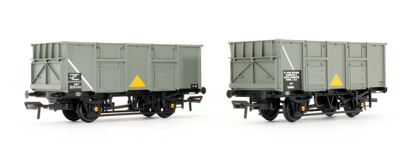 Pre-Owned Set Of 24.5 Ton Mineral Wagons BR Grey Yellow Triangle (Exclusive Edition)