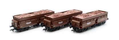 KRM-CON-OO-3G Set of 3 Consett Iron Ore Wagons - Pack G (With Load)
