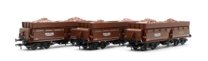 KRM-CON-OO-3G Set of 3 Consett Iron Ore Wagons - Pack G (With Load)