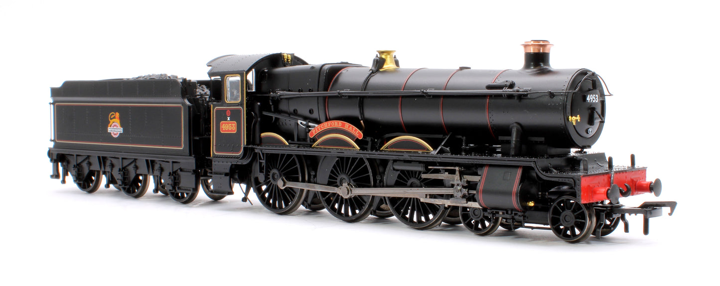 GWR 49XX 'Hall' 4953 'Pitchford Hall' BR Lined Black (Early Emblem) Steam Locomotive