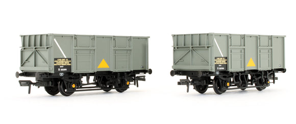 Pre-Owned Set Of 24.5 Ton Mineral Wagons BR Grey Yellow Triangle (Exclusive Edition)