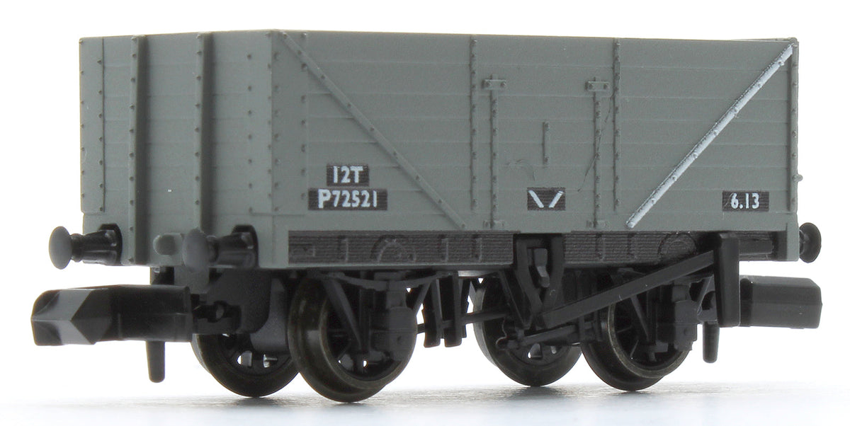 Pre-Owned 9ft 7 plank open wagon, BR, grey No.72521