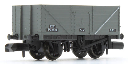 Pre-Owned 9ft 7 plank open wagon, BR, grey No.72521
