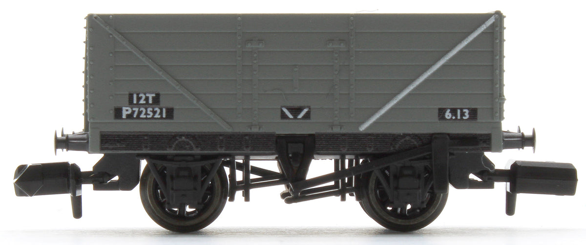 Pre-Owned 9ft 7 plank open wagon, BR, grey No.72521