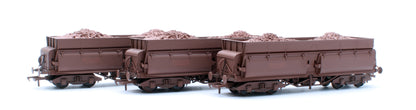 KRM-CON-OO-3G-W Set of 3 Consett Iron Ore Wagons - Pack G (With Load) - Weathered