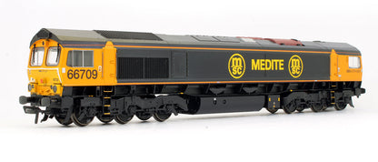 Pre-Owned 32-727Z Class 66709 Medite GBRf 'Joseph Arnold Davies' Diesel Locomotive (Exclusive Edition) - DCC Fitted