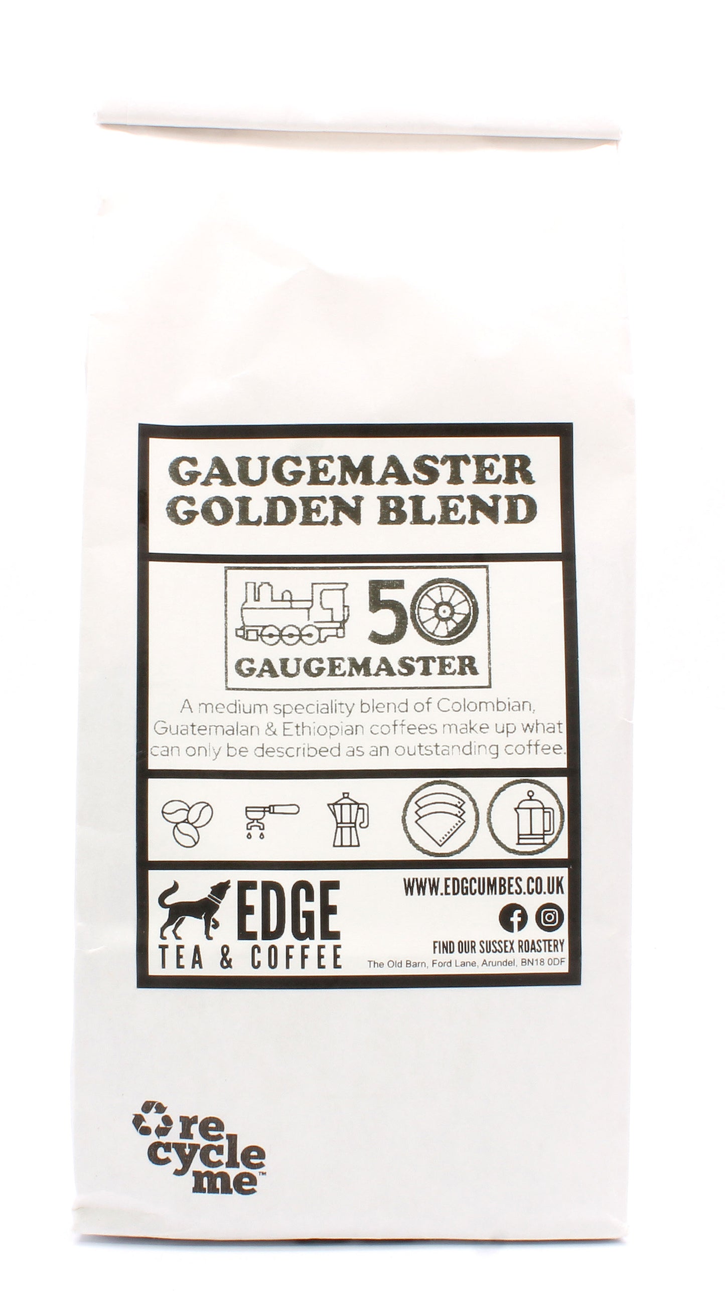 Vent Van Gaugemaster Golden Blend Ground Coffee Edition