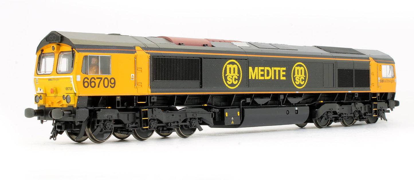 Pre-Owned 32-727Z Class 66709 Medite GBRf 'Joseph Arnold Davies' Diesel Locomotive (Exclusive Edition) - DCC Fitted