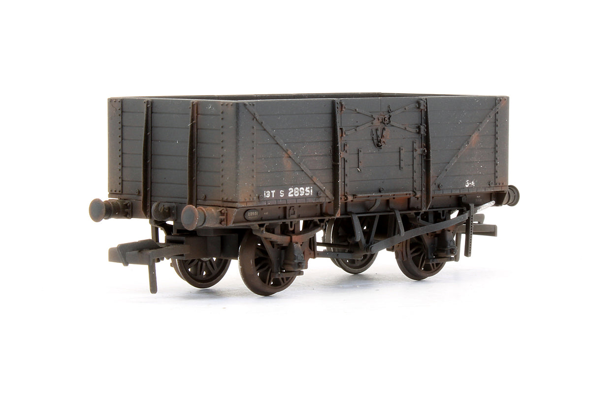 Pre-Owned SECR 1355 7 plank Open Wagon - SR brown (with BR markings) #S28951 - Custom Weathered