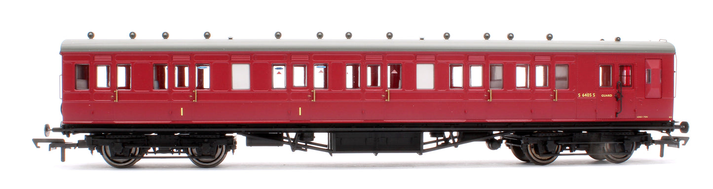 Pre-Owned BR Maroon (Ex LSWR) Brake Composite Coach 'S6405S'