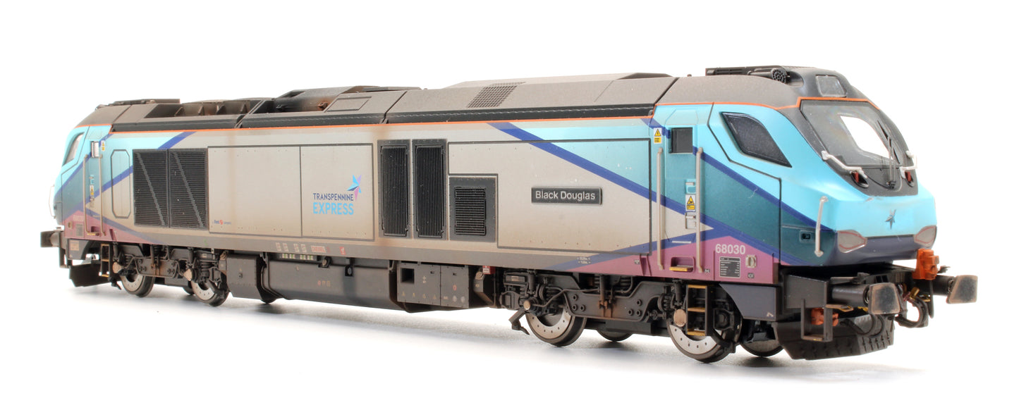 Pre-Owned Class 68 "Black Douglas" 68030 Transpenine Express Diesel Locomotive - Sound Fitted & Custom Weathered