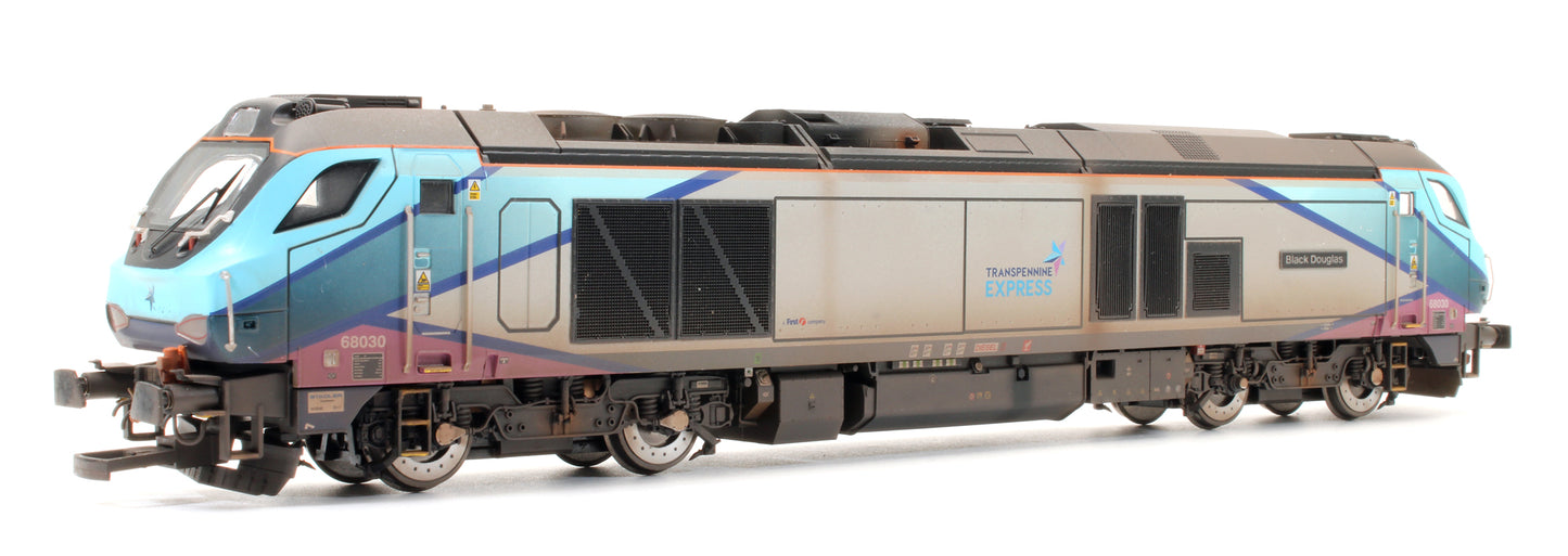 Pre-Owned Class 68 "Black Douglas" 68030 Transpenine Express Diesel Locomotive - Sound Fitted & Custom Weathered