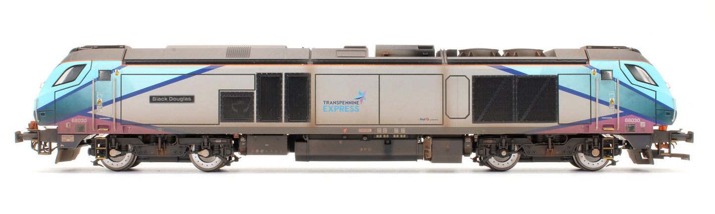 Pre-Owned Class 68 "Black Douglas" 68030 Transpenine Express Diesel Locomotive - Sound Fitted & Custom Weathered