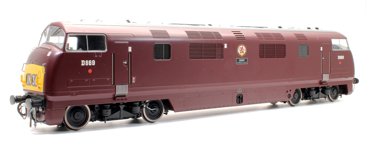 Pre-Owned Class 42 D869 'ZEST' BR Maroon Small Yellow Panel