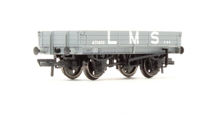 Pre-Owned 37-933 3 Plank Wagon LMS Grey '471405'