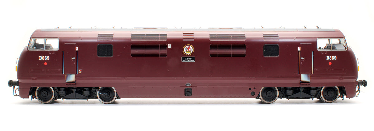 Pre-Owned Class 42 D869 'ZEST' BR Maroon Small Yellow Panel