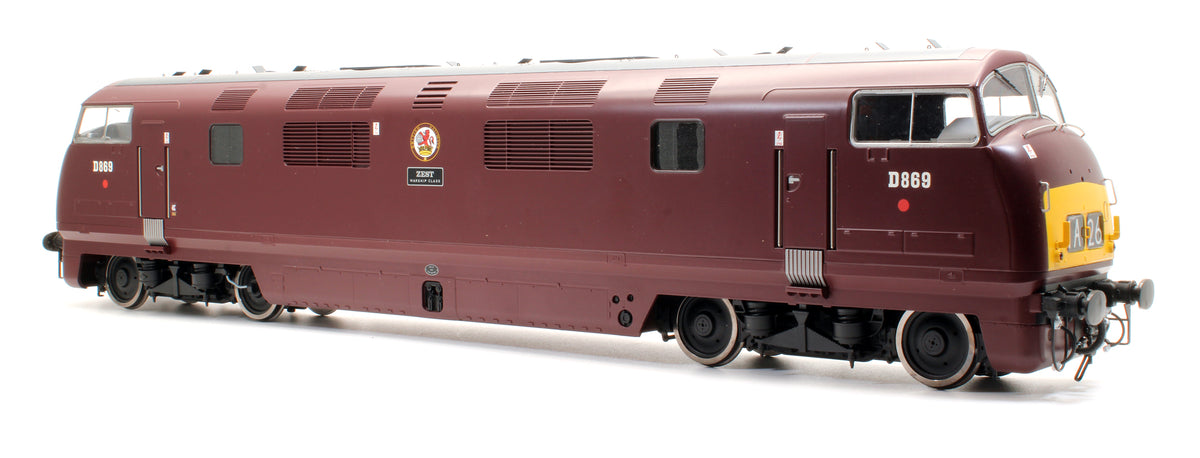Pre-Owned Class 42 D869 'ZEST' BR Maroon Small Yellow Panel