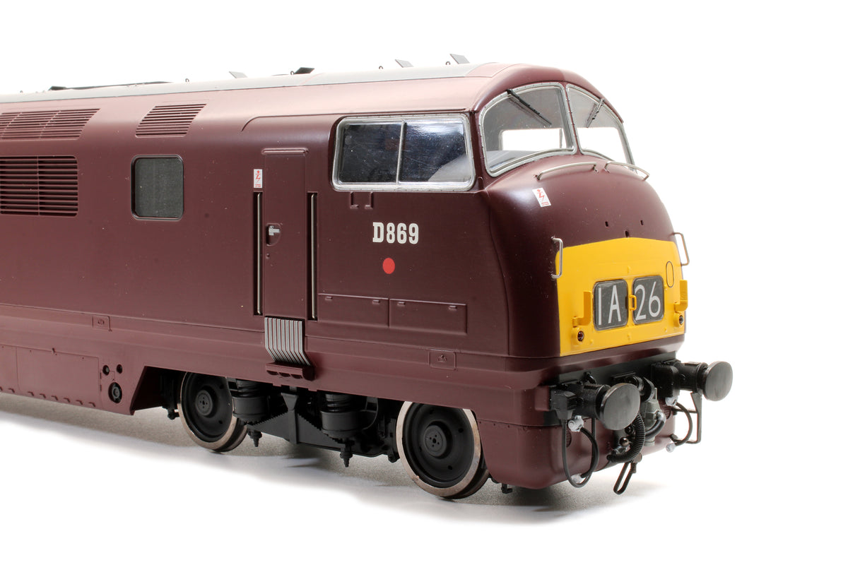 Pre-Owned Class 42 D869 'ZEST' BR Maroon Small Yellow Panel