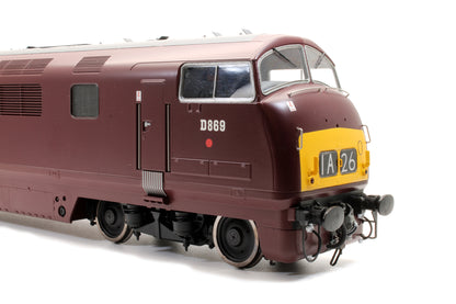 Pre-Owned Class 42 D869 'ZEST' BR Maroon Small Yellow Panel