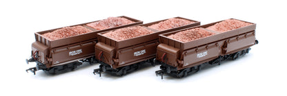 KRM-CON-OO-3I Set of 3 Consett Iron Ore Wagons - Pack I (With Load)