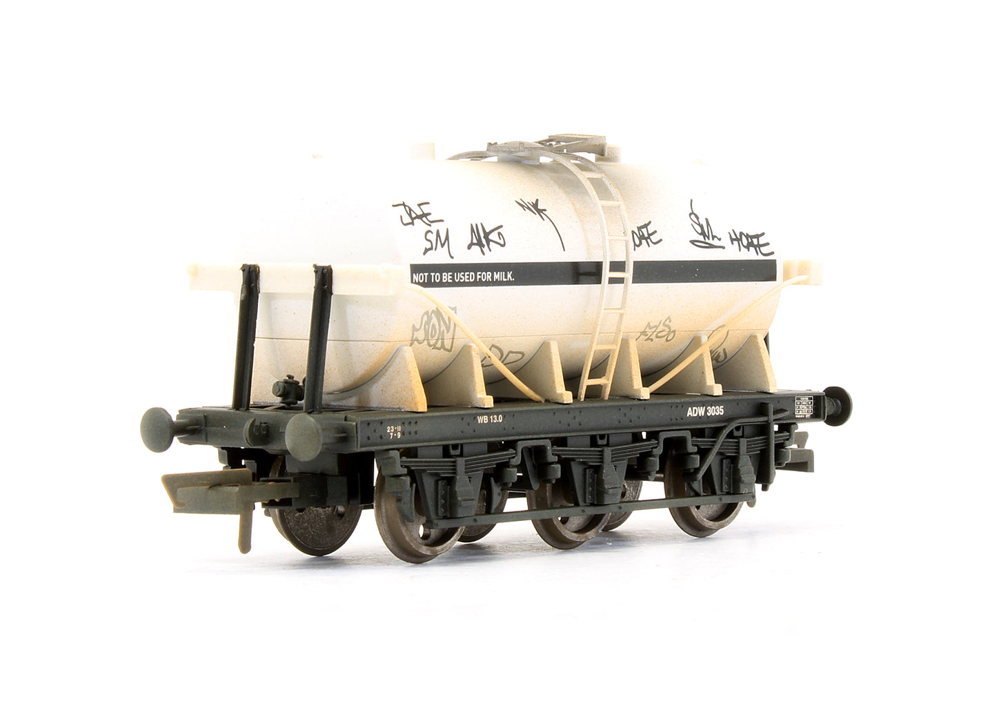 Pre-Owned R6499 Graffiti 6 Wheel Milk Tank Wagon AWD 3035 - Weathered