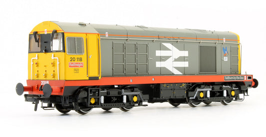 Pre-Owned Class 20118 'Saltburn By The Sea' BR Railfreight Red Stripe Diesel Locomotive (DCC Fitted)
