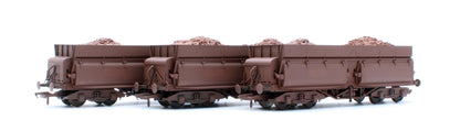KRM-CON-OO-3I-W Set of 3 Consett Iron Ore Wagons - Pack I (With Load) - Weathered