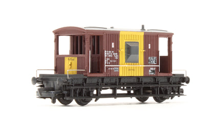 Pre-Owned 33-354 16' 20 Ton Brake Van BR Brown / Yellow (Air piped)