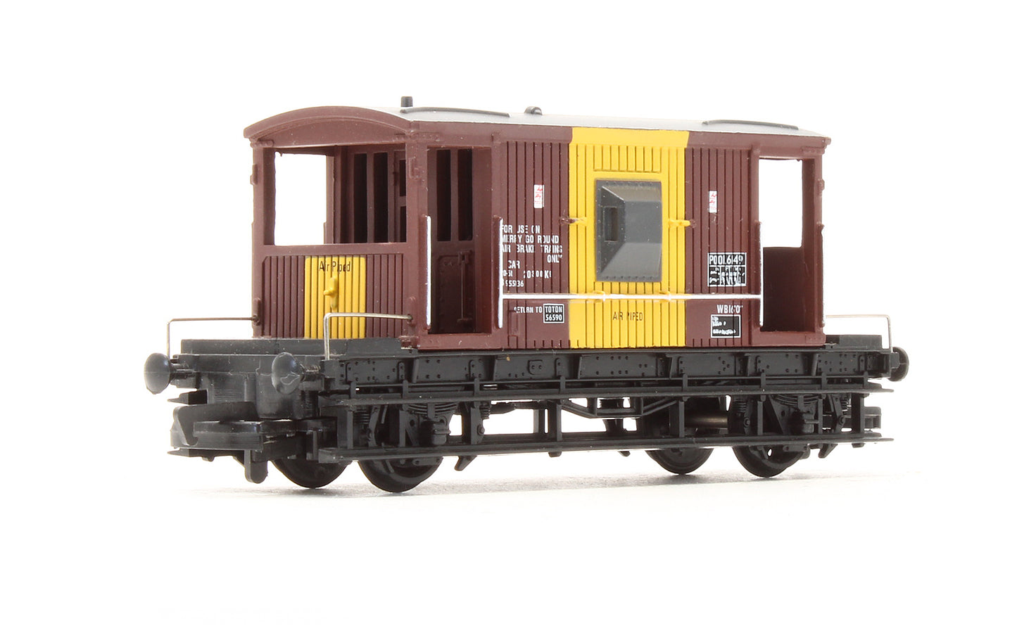 Pre-Owned 33-354 16' 20 Ton Brake Van BR Brown / Yellow (Air piped)