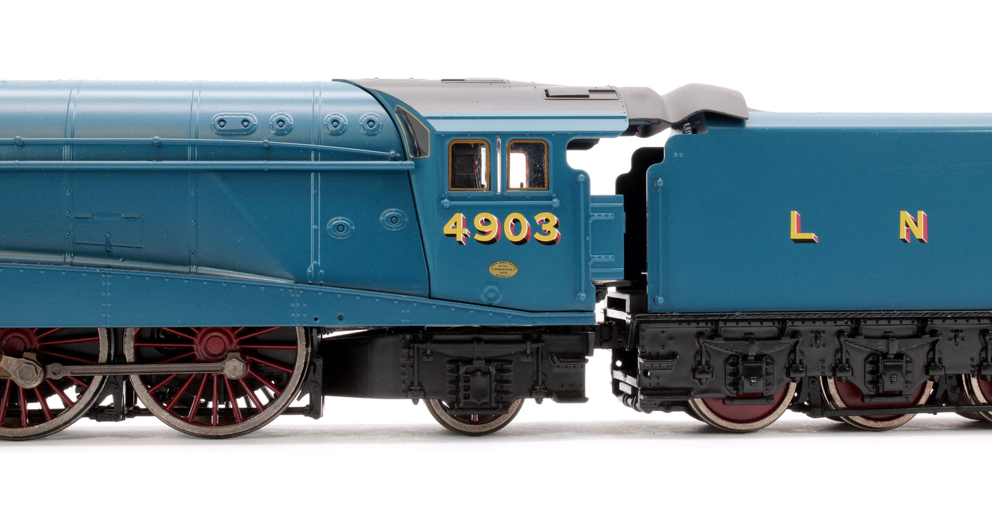 Pre-Owned BL-001-015 Black Label Class A4 Peregrine LNER Garter Blue Valanced 4-6-2 No.4903 Steam Locomotive - DCC Sound & Smoke