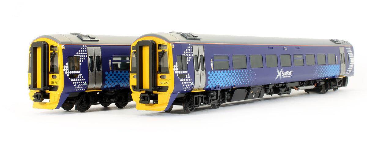 Pre-Owned Class 158 2 Car DMU 158729 Scotrail Saltire - DCC Sound Fitted