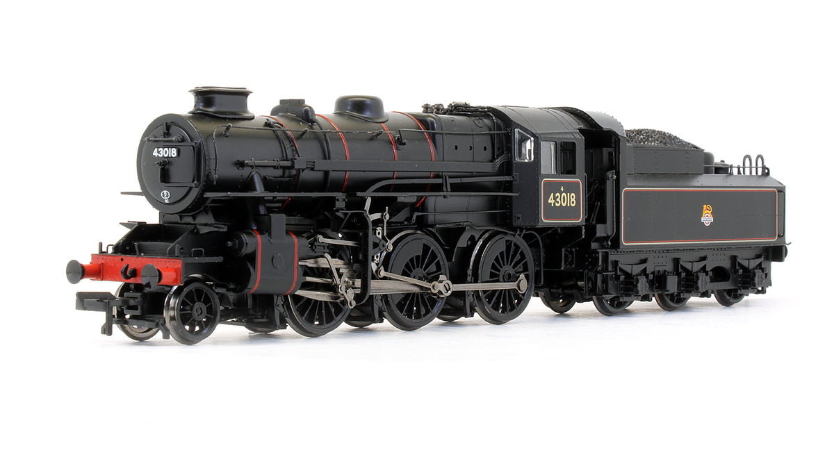 Pre-Owned Ivatt Class 4MT 2-6-0 '43018' BR Black Early Emblem Steam Locomotive