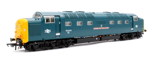 Class 55 Deltic 55004 'Queens Own Highlander' BR Blue Diesel Locomotive (DCC Sound)