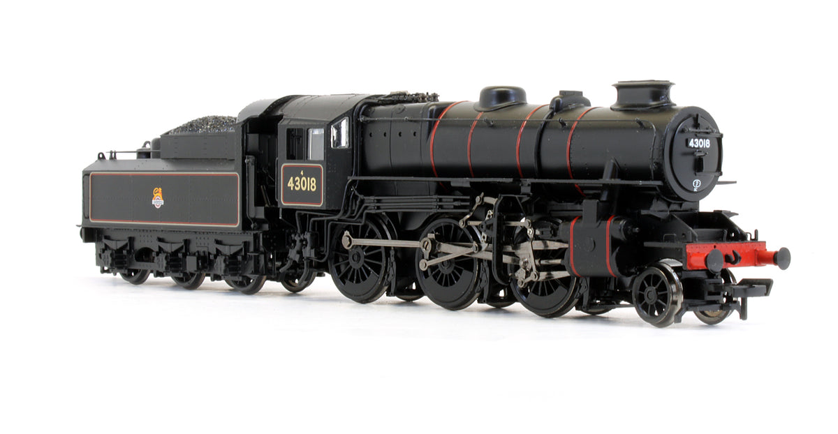 Pre-Owned Ivatt Class 4MT 2-6-0 '43018' BR Black Early Emblem Steam Locomotive