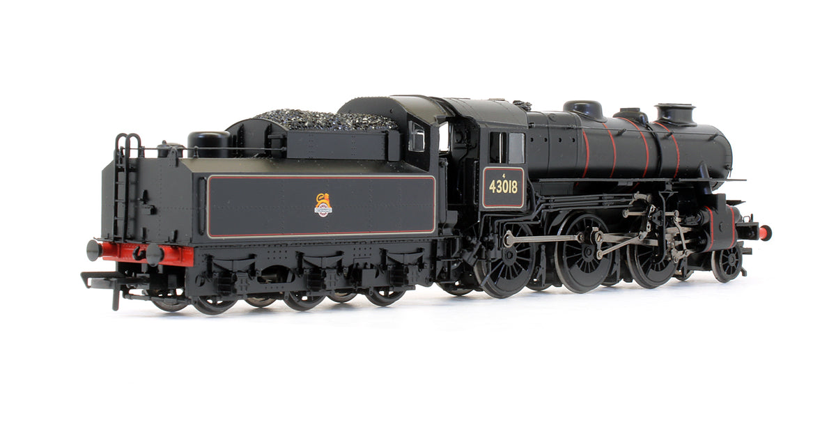 Pre-Owned Ivatt Class 4MT 2-6-0 '43018' BR Black Early Emblem Steam Locomotive
