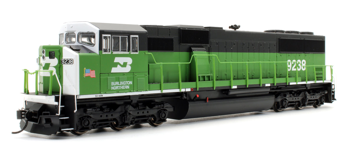 Pre-Owned EMD SD60M 3 Window Cab Diesel Locomotive Birlington Northern - Road #9238 - DCC Sound