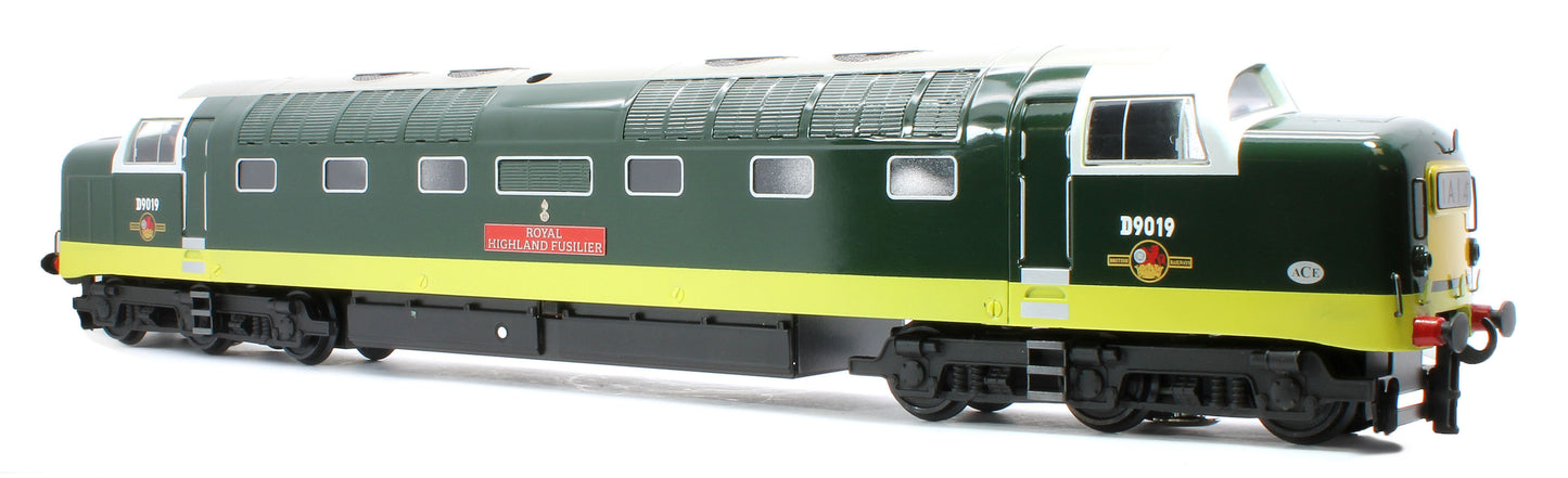 E/41-B2 Class 55 English Electric Deltic "The Royal Highland Fusilier" BR Green Small Yellow Panels No. D9019 Diesel Locomotive