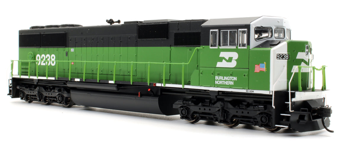 Pre-Owned EMD SD60M 3 Window Cab Diesel Locomotive Birlington Northern - Road #9238 - DCC Sound