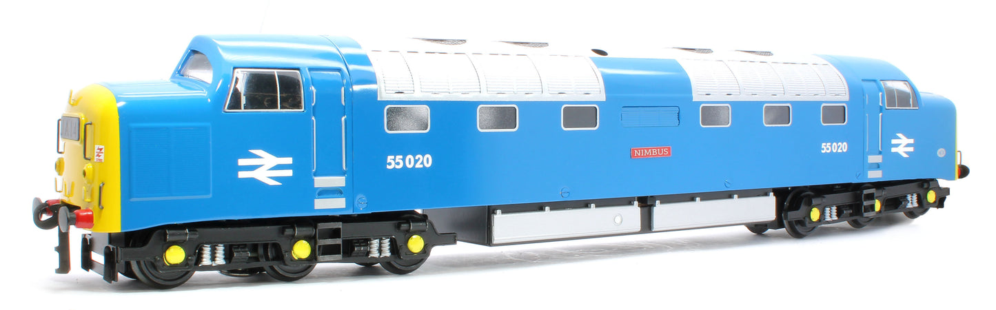 E/41-C2 Class 55 English Electric Deltic "Nimbus" BR Blue Full Yellow Ends No. 55020 Diesel Locomotive