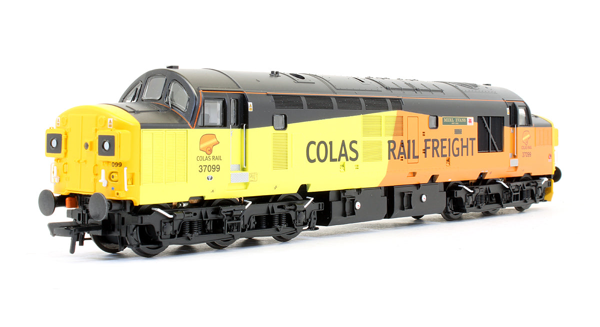 Pre-Owned Class 37/0 37099 'Merl Evans' Colas Diesel Locomotive - DCC Sound